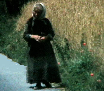 Tricoteuse de Blins en 1971.