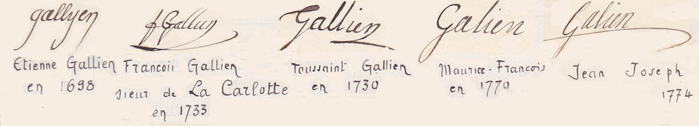 signatures